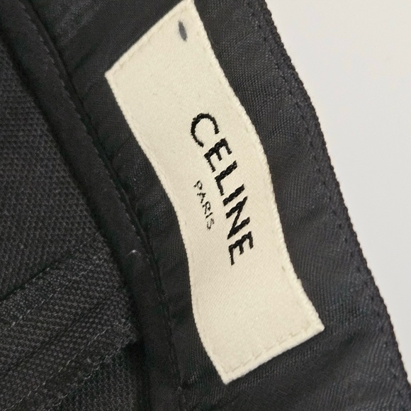 Celine Tuxedo Zouave Women’s Black 100% Wool Structured Balloon Pants Size 36 S - Picture 10 of 14